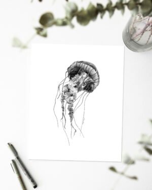 Jellyfish - Art Print - Image 2