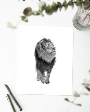 Lion - Art Print - Image 2