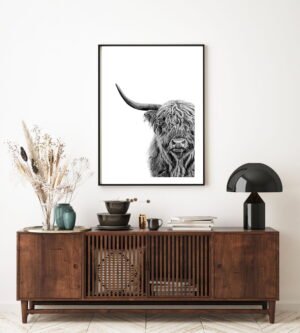 Limited Edition - Cropped Highland Cow Poster - Image 2