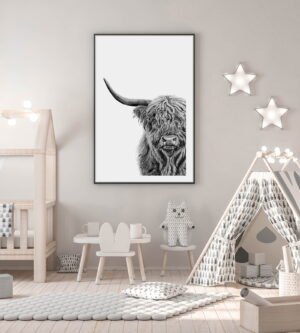 Limited Edition - Cropped Highland Cow Poster - Image 3