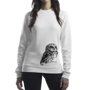 Owl Crewneck | Unisex | White