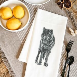 Wolf Tea Towel - OC