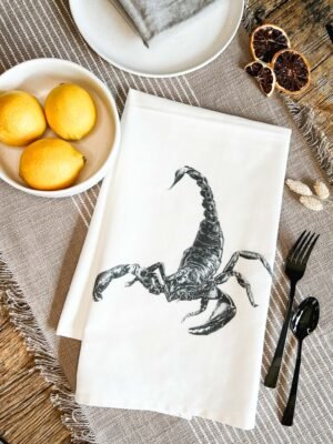 Scorpion Tea Towel