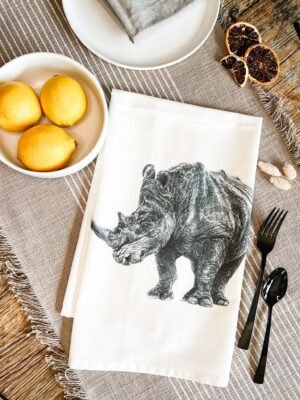 Rhino Tea Towel