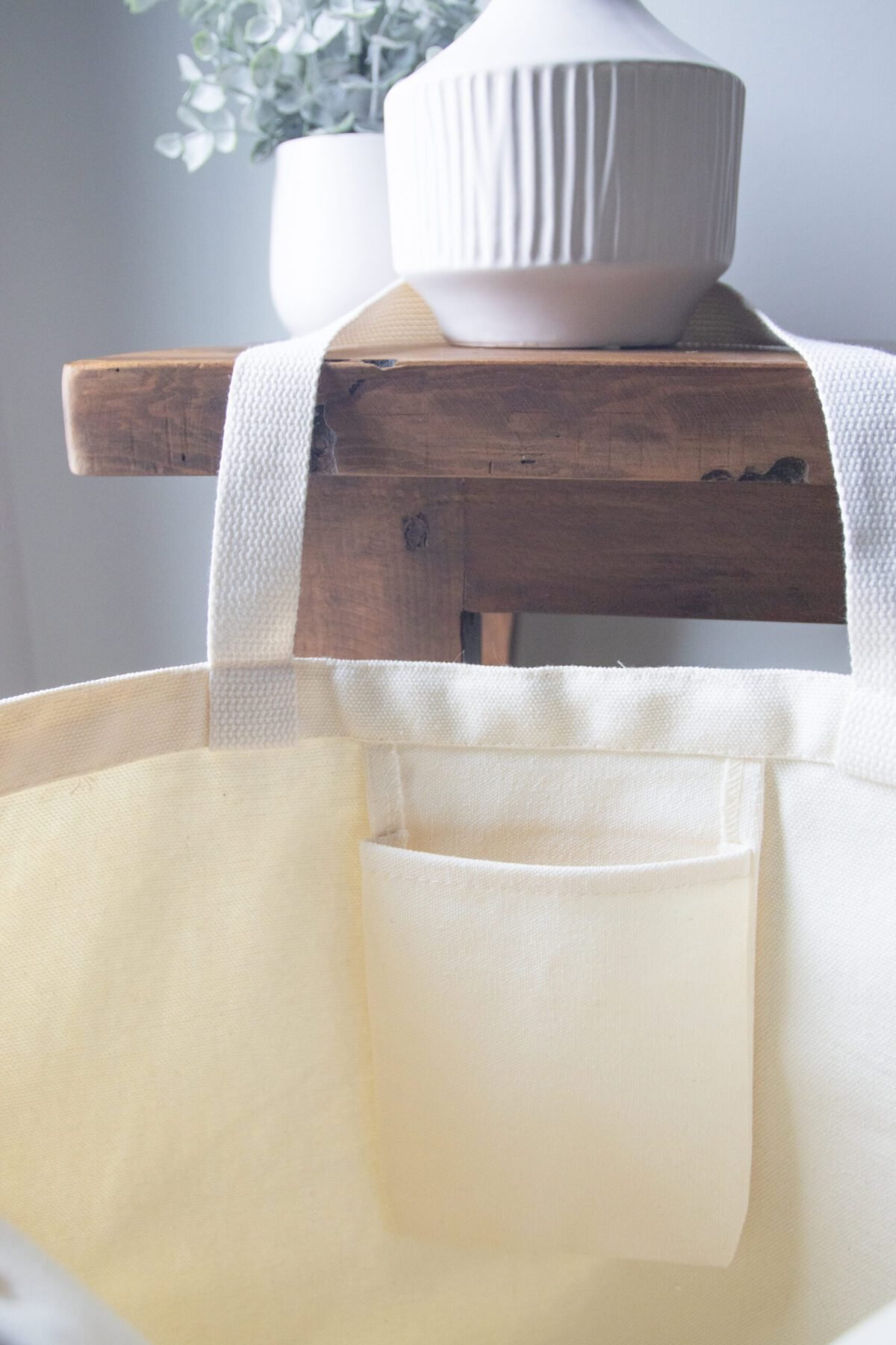 Bear Tote Bag - With Pocket - Image 3