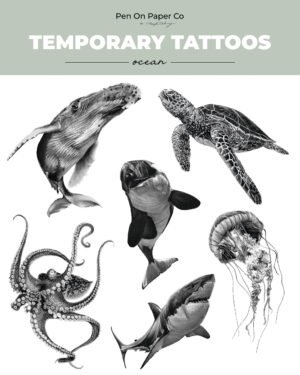 Ocean Temporary Tattoos - Image 3