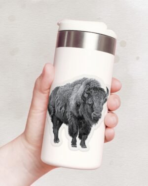 Bison - Waterproof Sticker