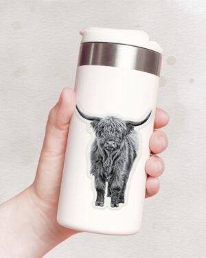 Highland Cow - Waterproof Sticker