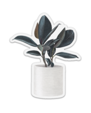 Rubber Plant Magnet - Image 2