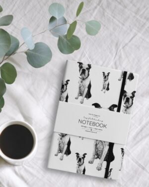 Boston Terrier - Vegan Leather Notebook - Image 2