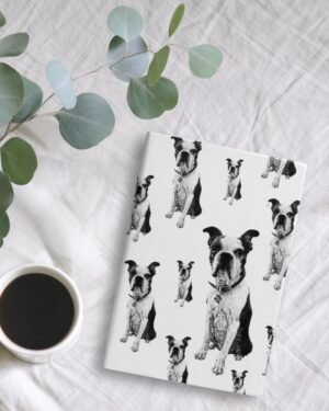 Boston Terrier - Vegan Leather Notebook - Image 3