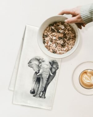 Elephant - Tea Towel