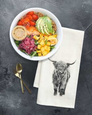 Highland Cow - Tea Towel - Image 3