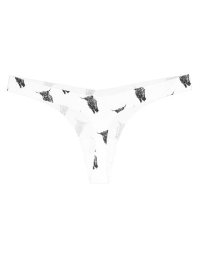 Highland cow thong featuring Highland cows by Kelowna artist