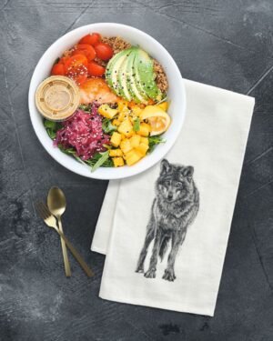 Wolf - Tea Towel - Image 3