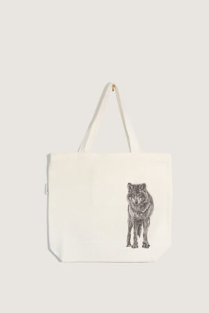 Wolf Tote Bag - With Pocket