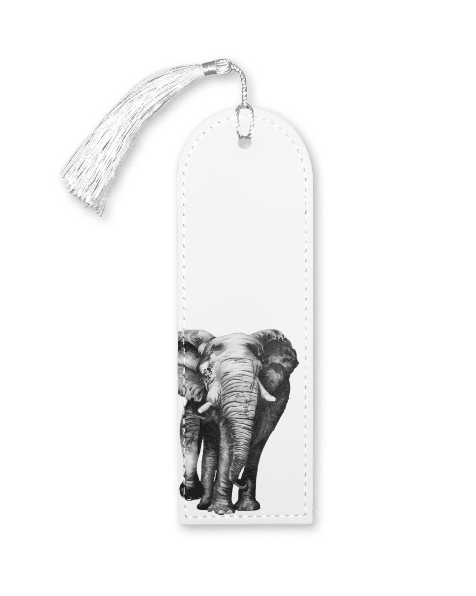 Elephant vegan leather bookmark