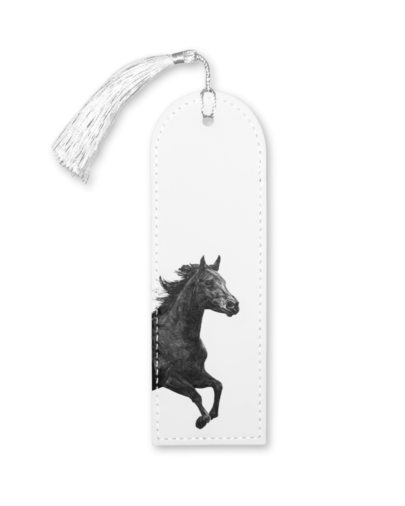 Horse vegan leather bookmark