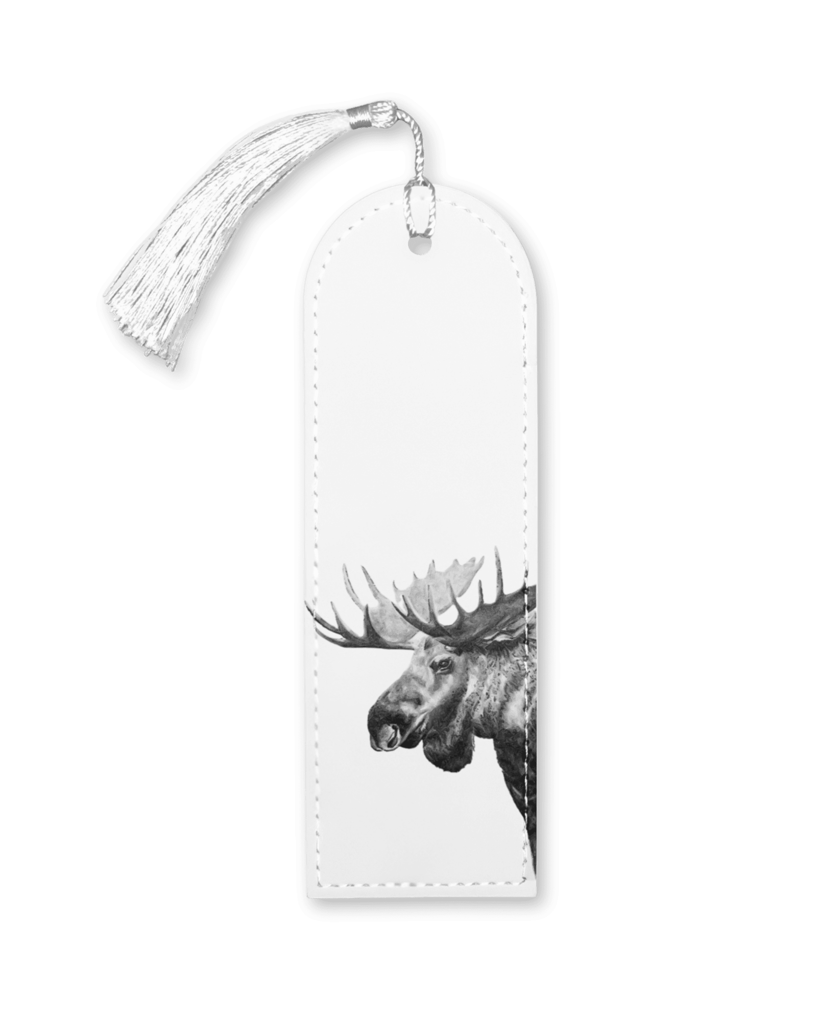 Moose vegan leather bookmark