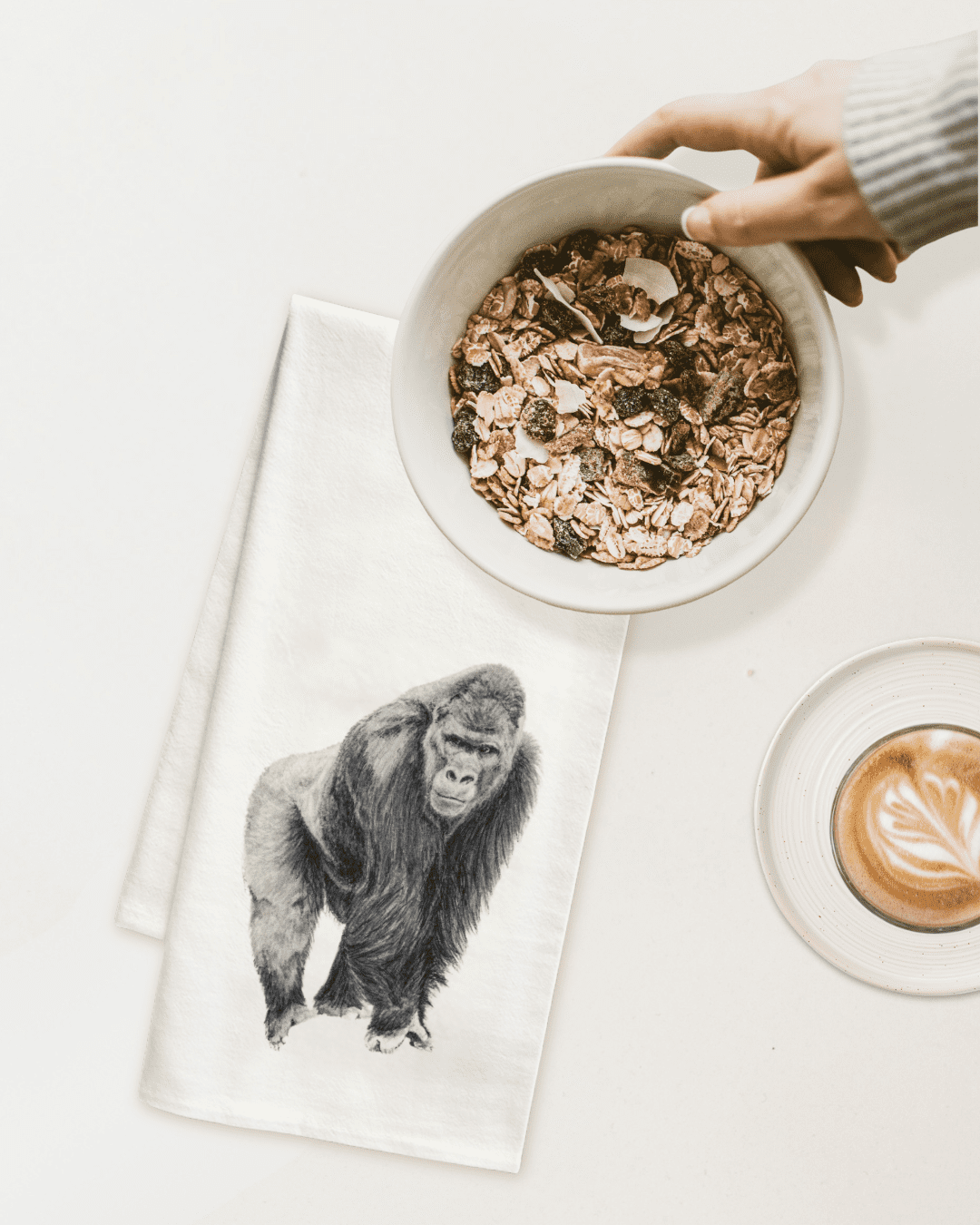 Gorilla - Tea Towel - Granola Gorilla - Tea Towel