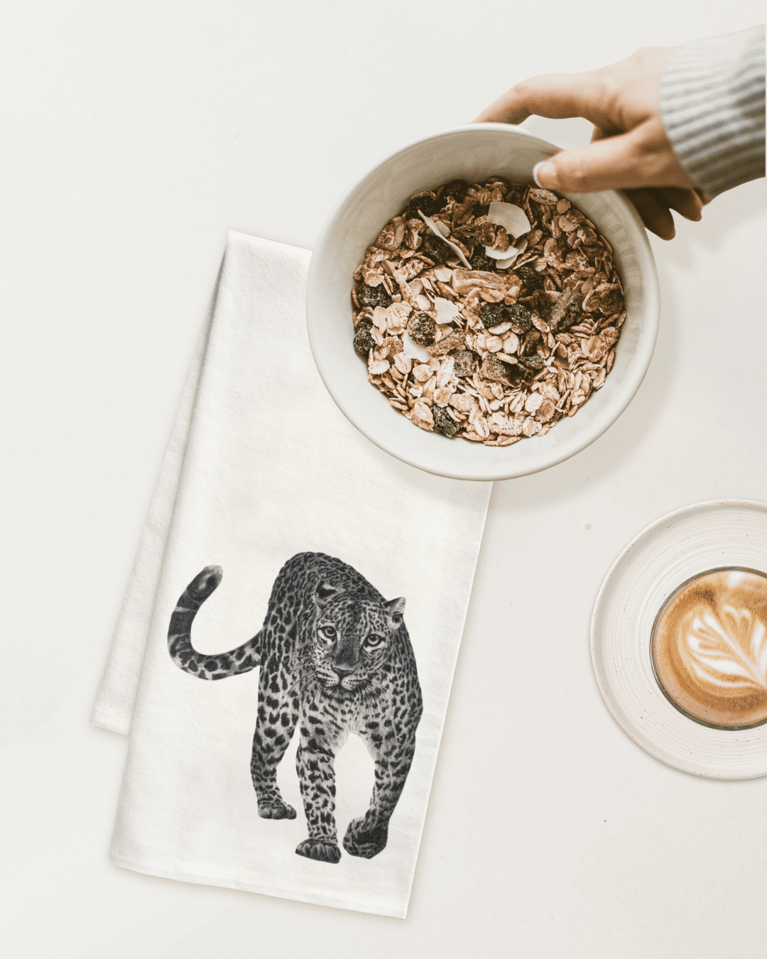 Leopard - Tea Towel - Granola Leopard - Tea Towel