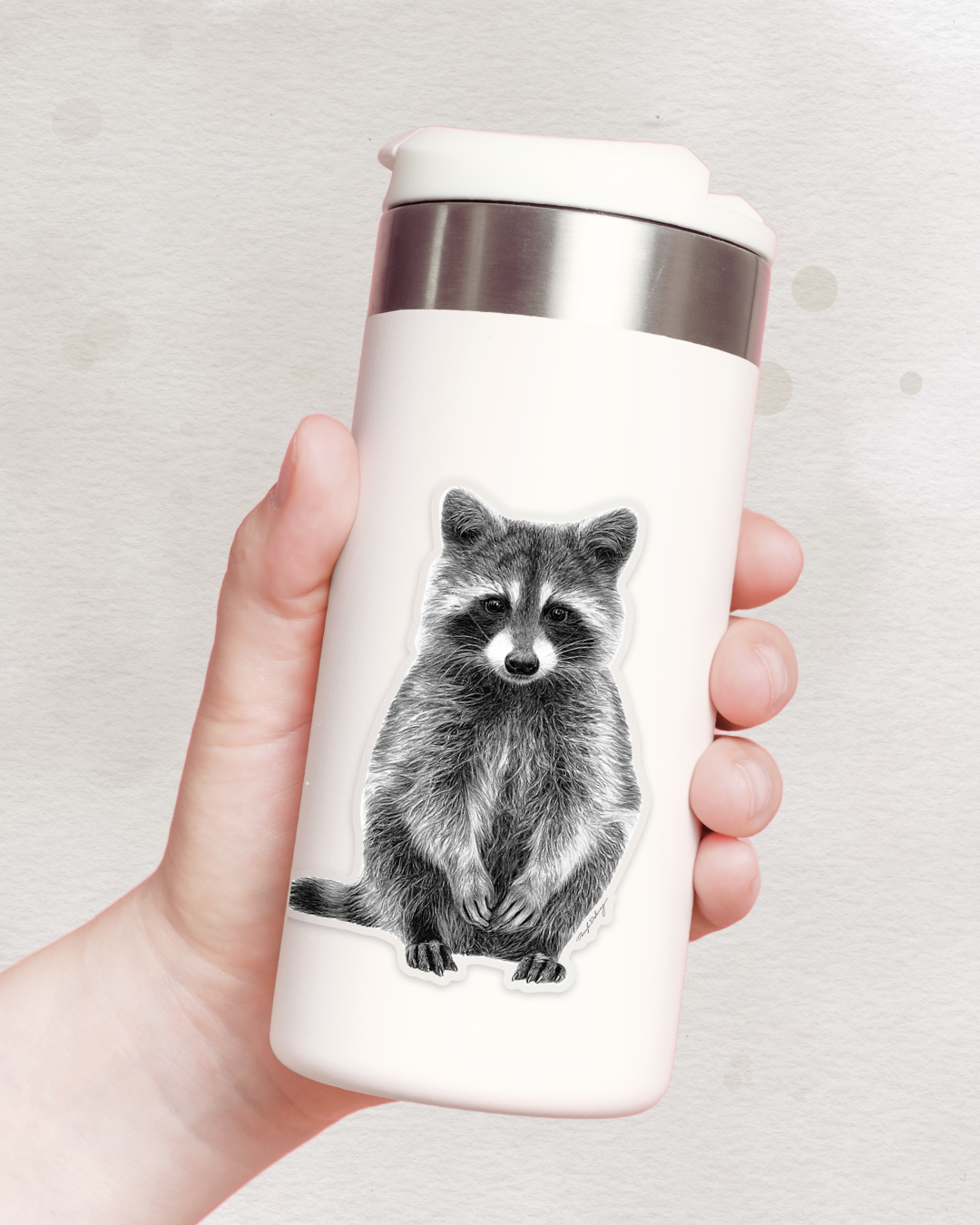 Raccoon - Waterproof Sticker