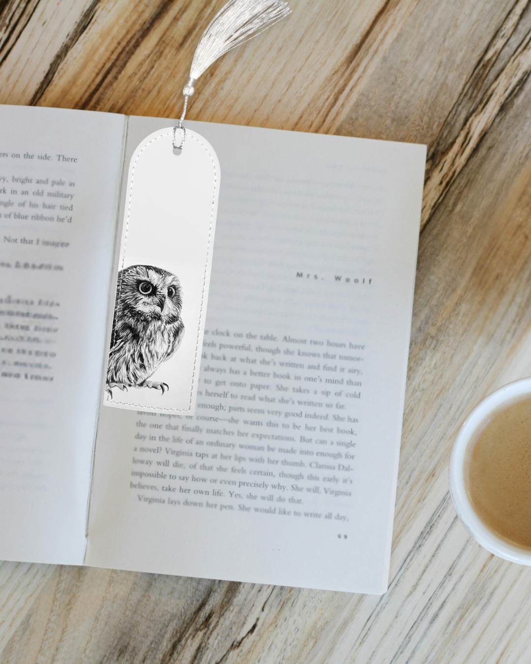 Owl - Vegan Leather Bookmark - Image 5