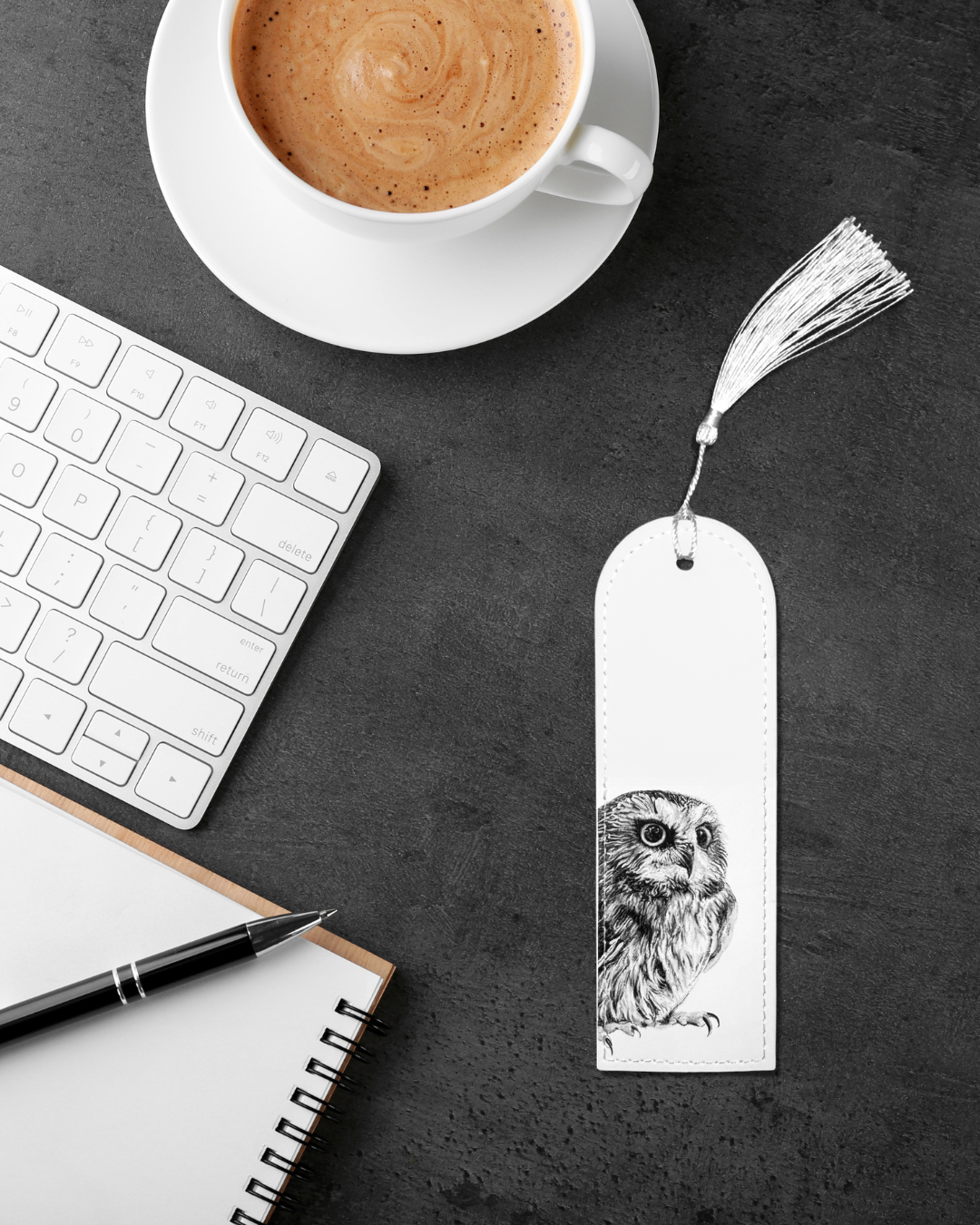 Owl - Vegan Leather Bookmark - Image 4