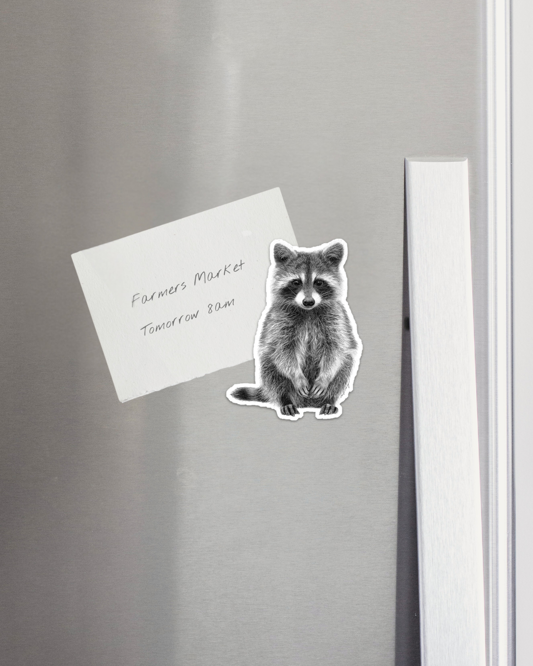 Raccoon - magnet - Fridge Raccoon Magnet