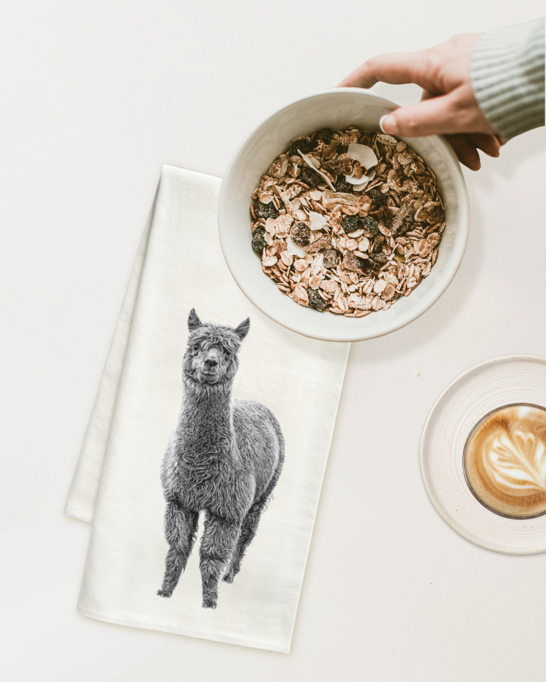Alpaca - Tea Towel - Granola Alpaca - Tea Towel