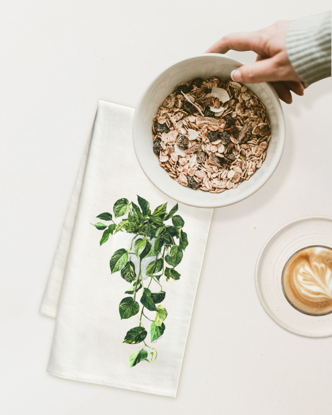 Pothos - Tea Towel - Granola Pothos - Tea Towel